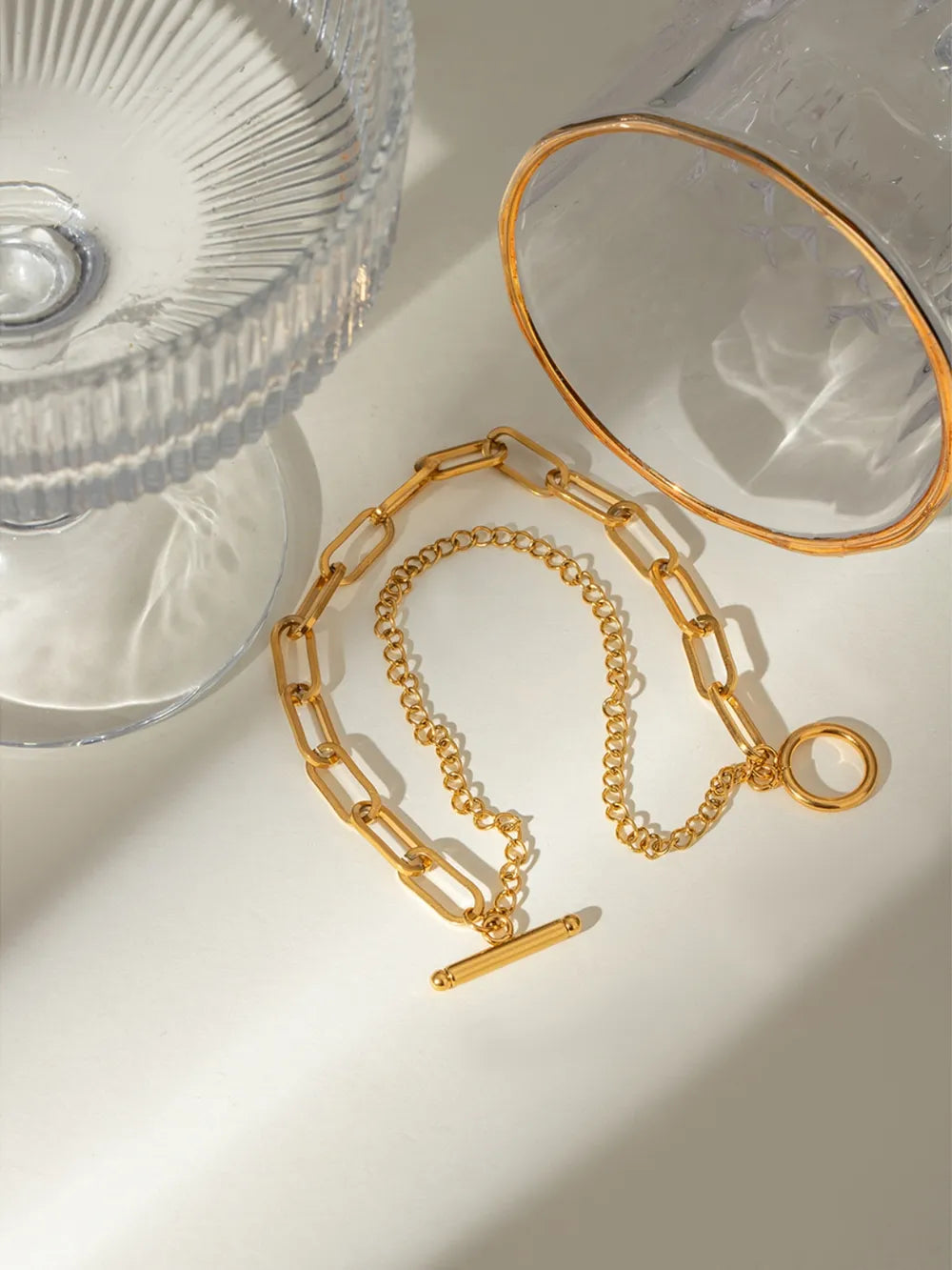 Bracelet Alba — Double Chaîne Dorée