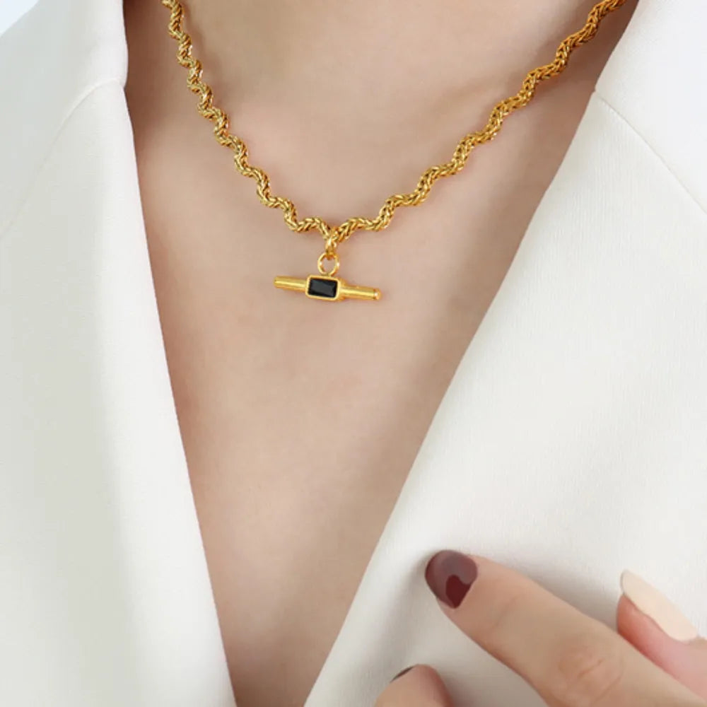 Collier Verde — Doré, Vert & Noir
