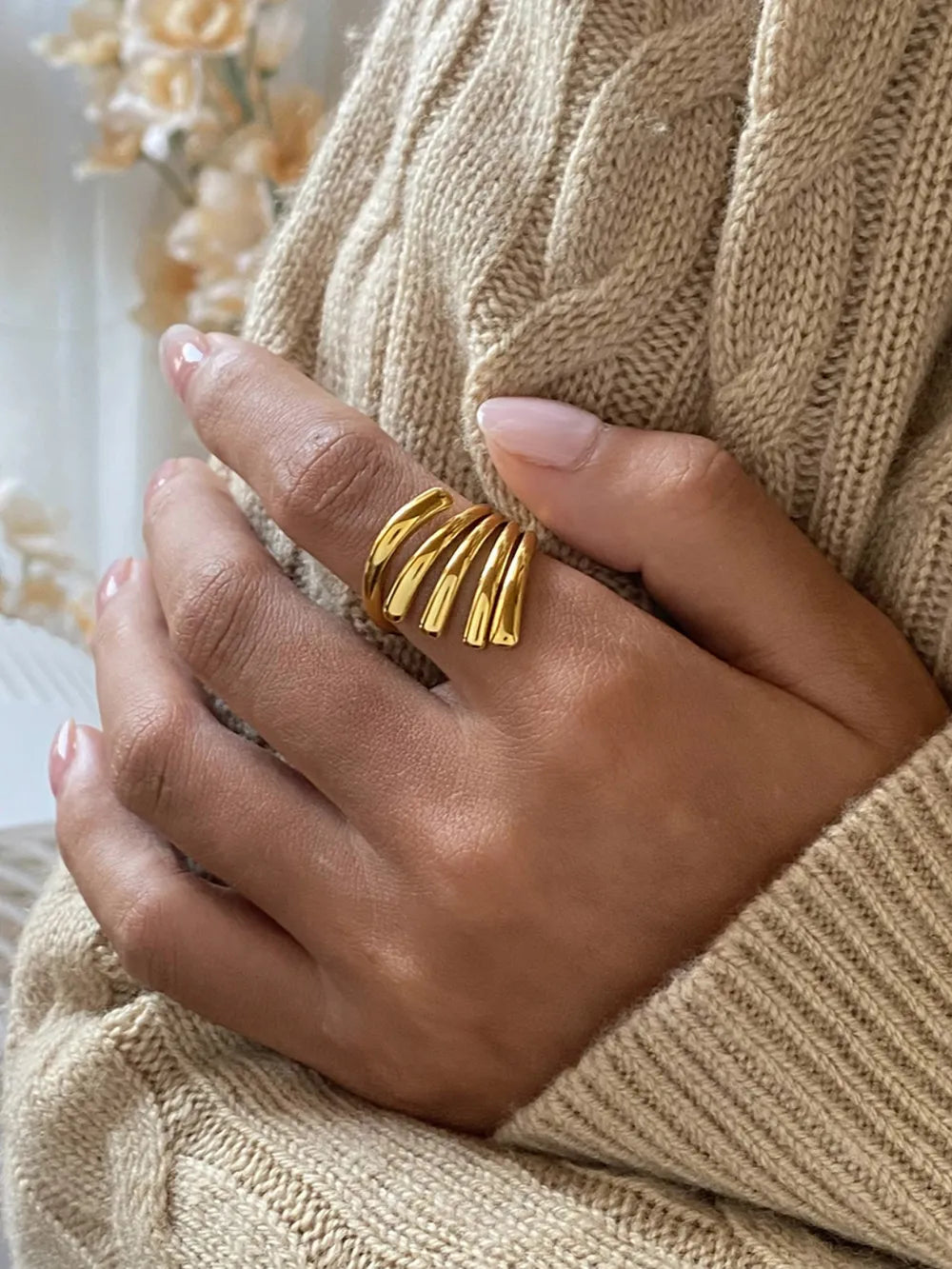 Bague Sillage — Doré 18K