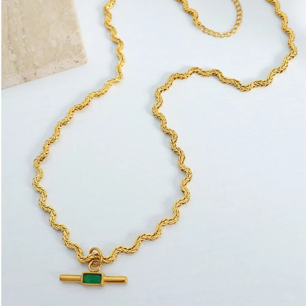 Collier Verde — Doré, Vert & Noir