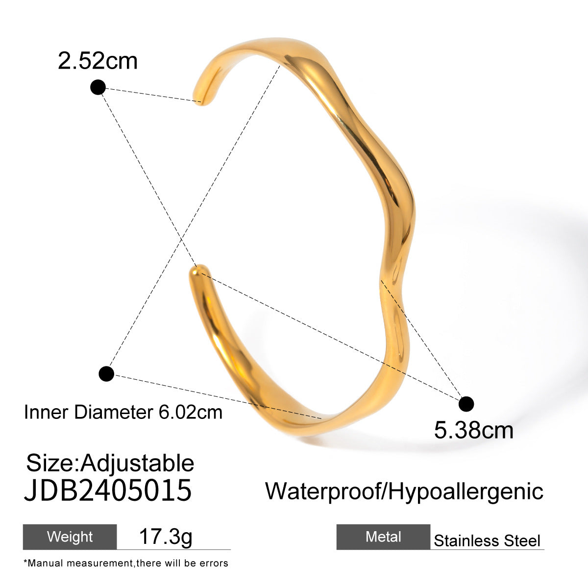 Jonc Ondine — Doré 18K