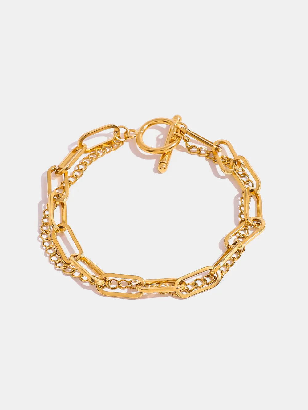 Bracelet Alba — Double Chaîne Dorée